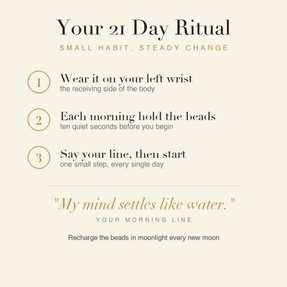 Calm Mind Bracelet 21 day ritual