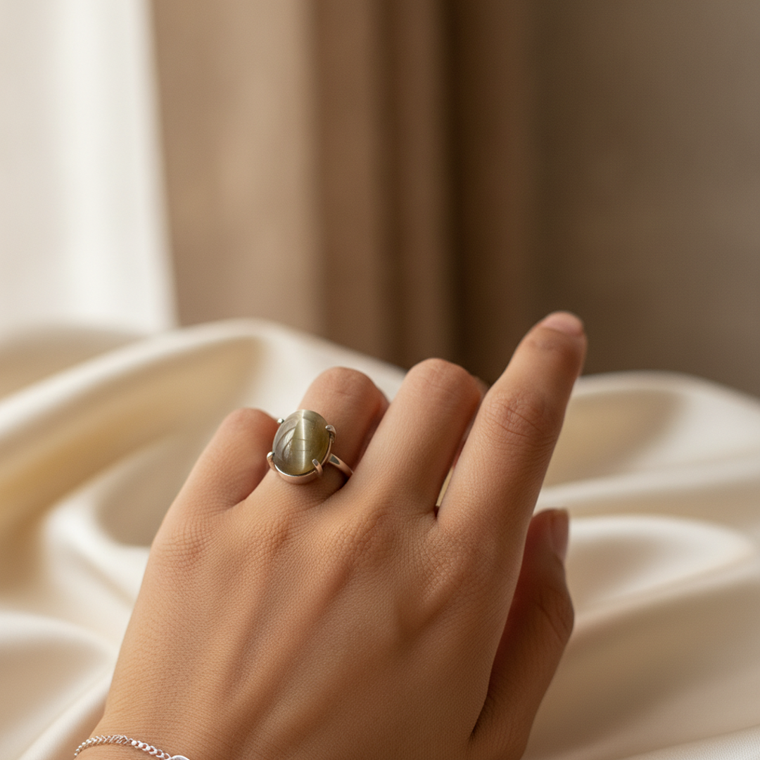 Cat's Eye (Lehsunia) — worn ring