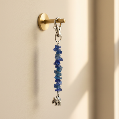 Clarity Aura Blue Aventurine Keychain