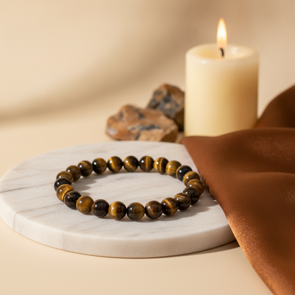 Aura Shield Trio (Black Tourmaline + Tiger Eye + Smoky Quartz)