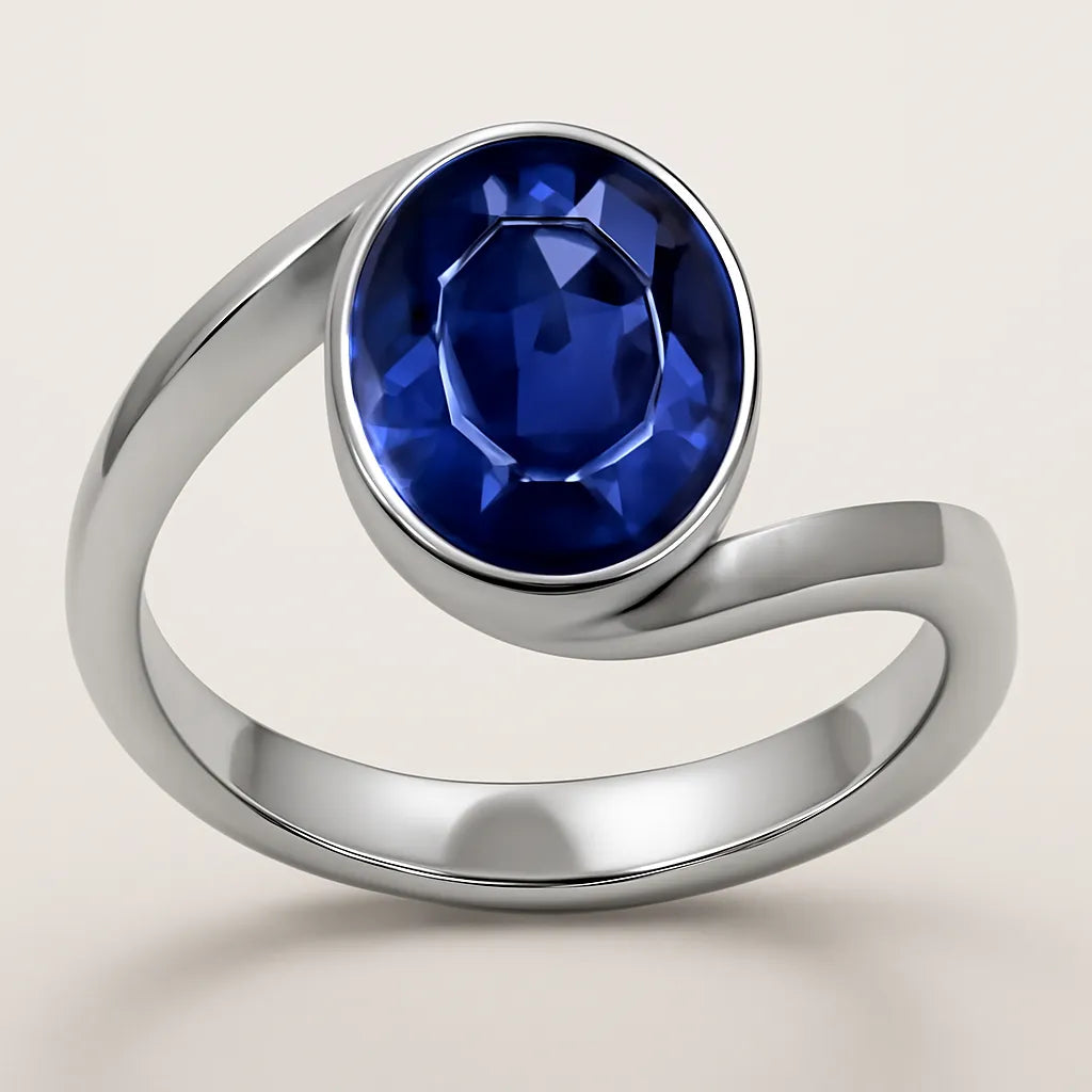 Blue Sapphire RIng (Premium AA) - Sri Lanka