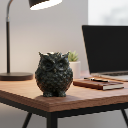 Wisdom Aura Pyrite Owl