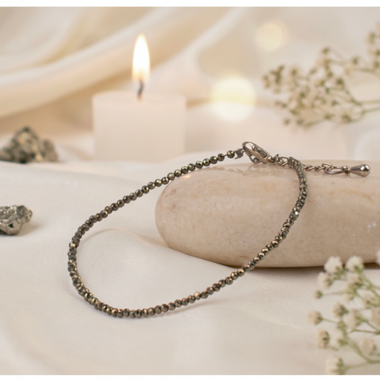 Abundance Aura Pyrite Anklet