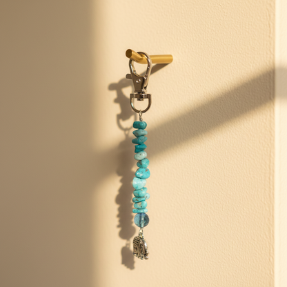 Shield Aura Turquoise Keychain