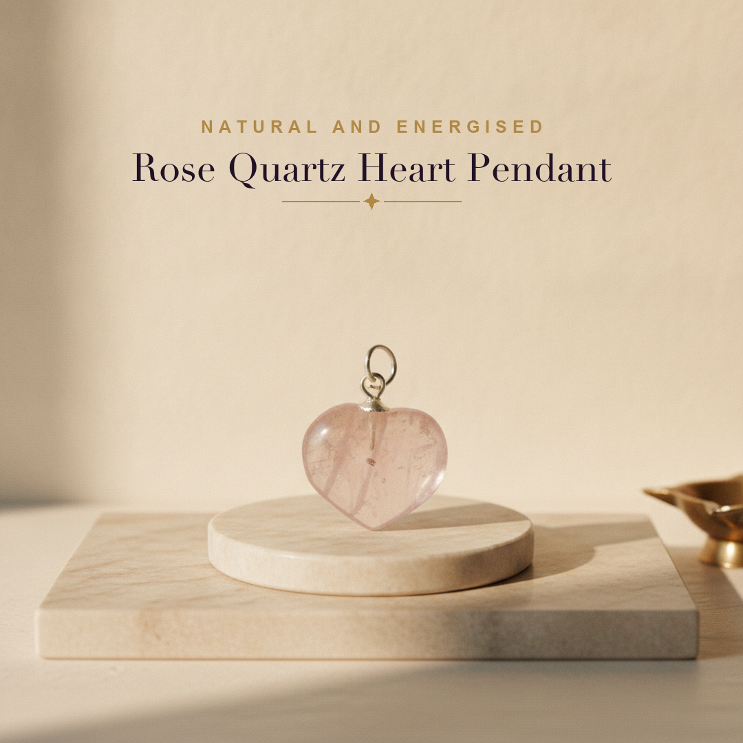 Prem Bandhan Combo (Rose Quartz Bracelet + Heart Pendant + Moonstone) (Lab Certified)