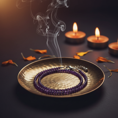 Divine Aura Amethyst Anklet