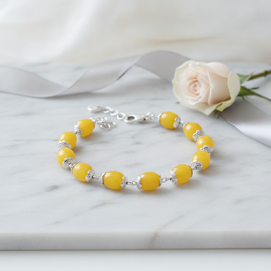 Amber Silver Bracelet lifestyle hero