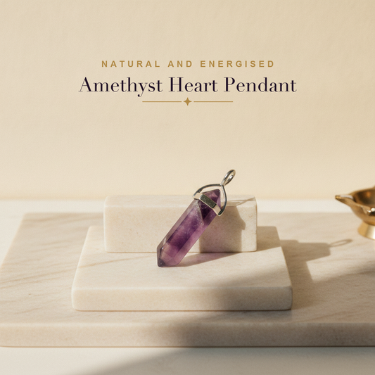Amethyst Heart Pendant — lifestyle hero