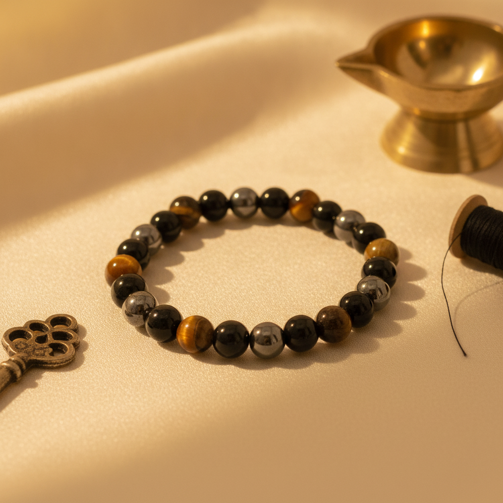 Suraksha Kavach Combo (Black Tourmaline + Triple Protection + Black Obsidian Mala)