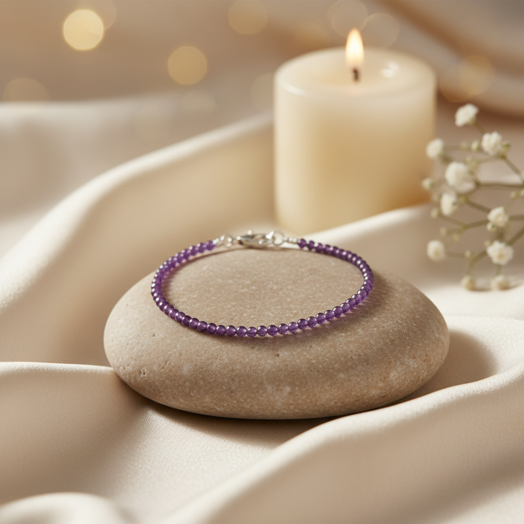 Divine Aura Amethyst Anklet