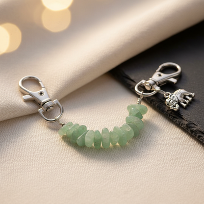 Lucky Aura Green Aventurine Keychain