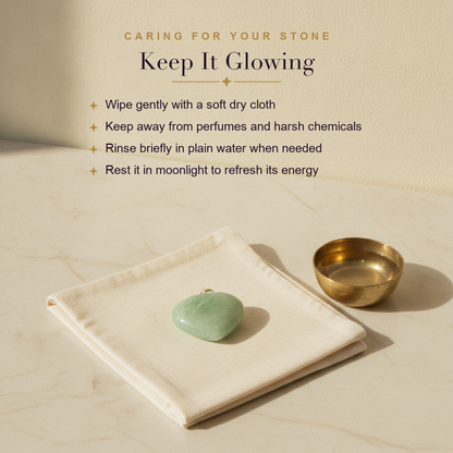 Green Aventurine Heart Pendant — care guide