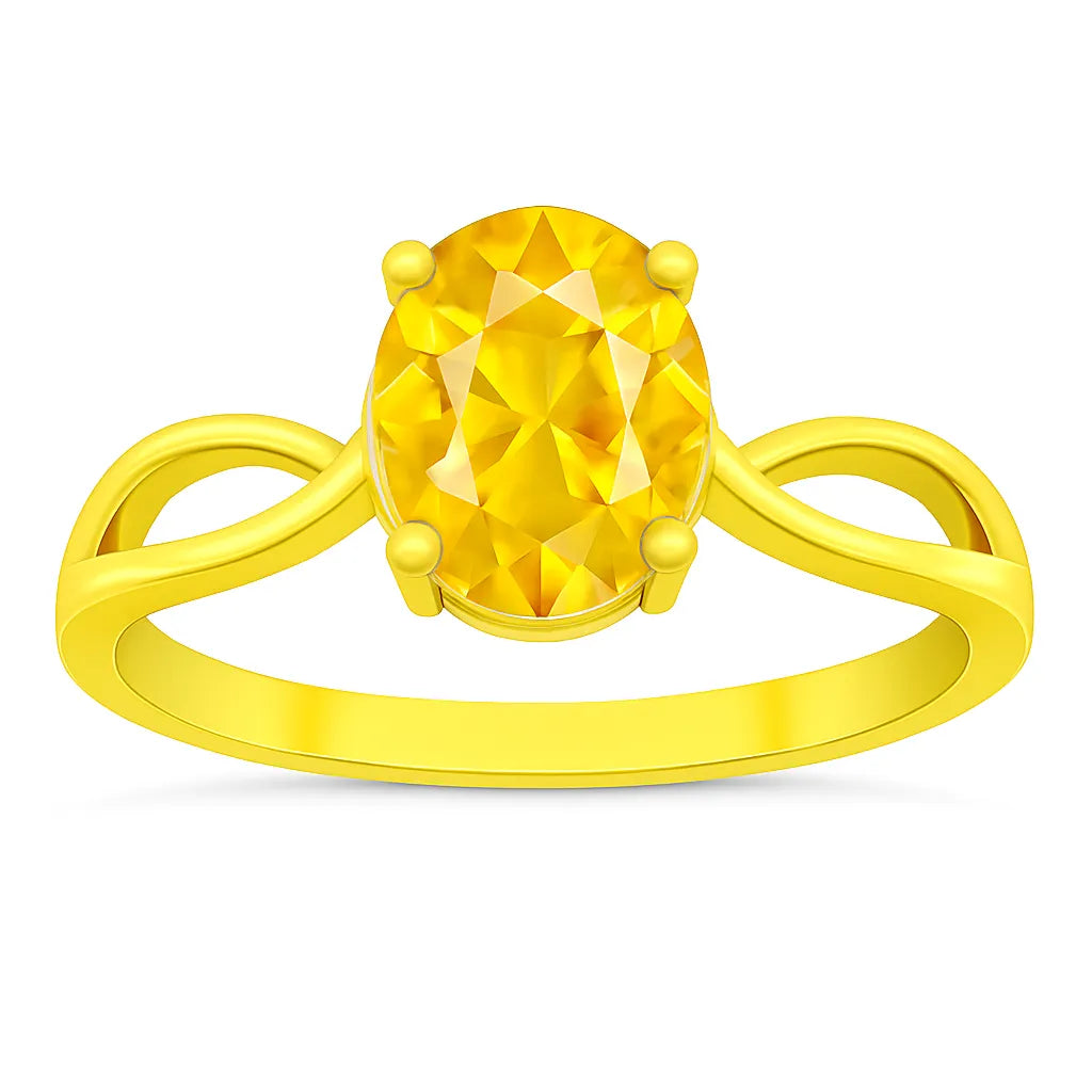 Yellow Sapphire Stone (Medium)