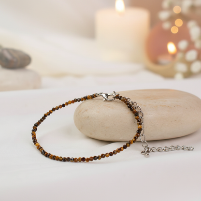 Courage Aura Tiger Eye Anklet