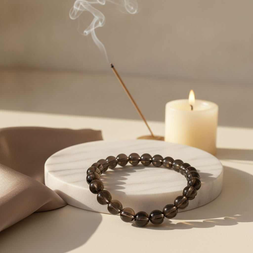 Aura Shield Trio (Black Tourmaline + Tiger Eye + Smoky Quartz)