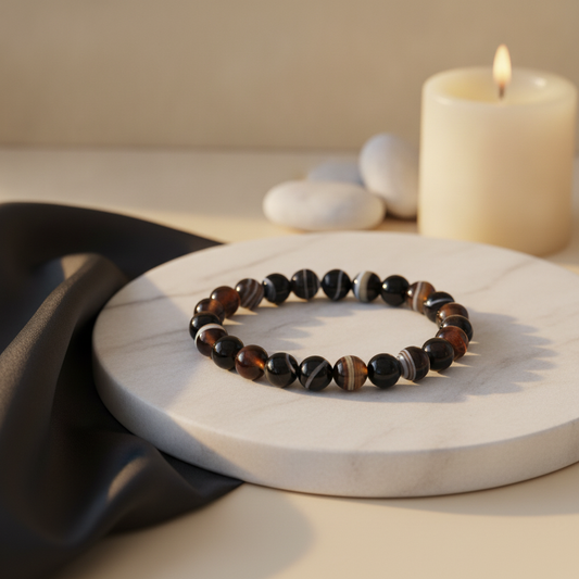 Black Agate Bracelet — lifestyle hero