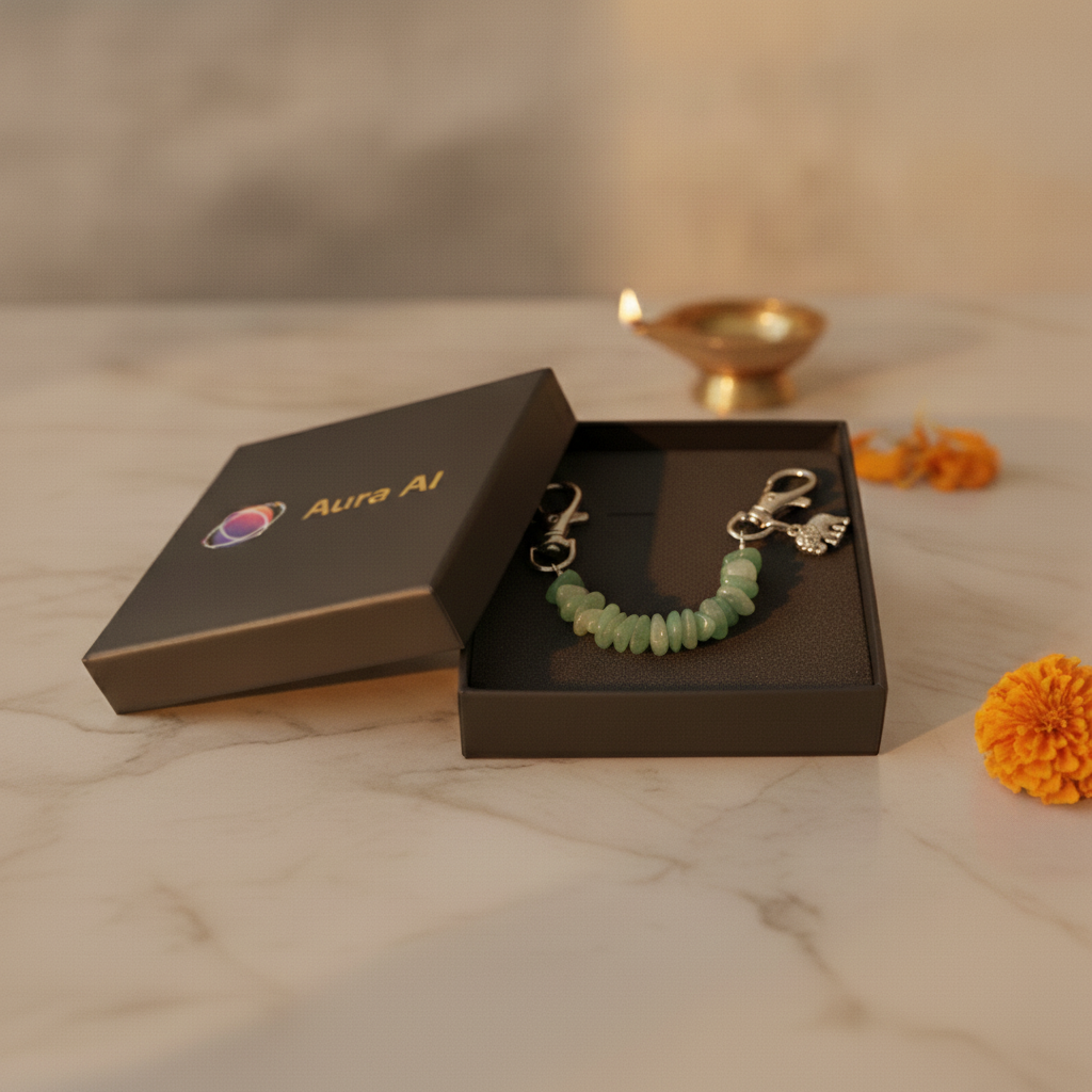 Lucky Carry Combo (Pyrite Bracelet + Green Aventurine Keychain) (Lab Certified)