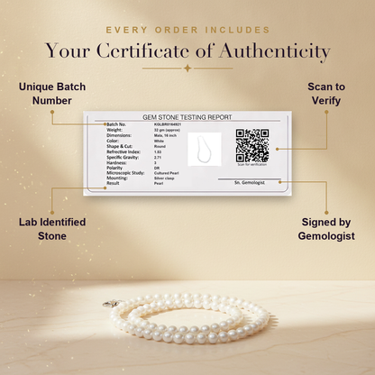 Naari Shakti Combo (Moonstone + Rose Quartz Bracelet + Pearl Mala) (Lab Certified)