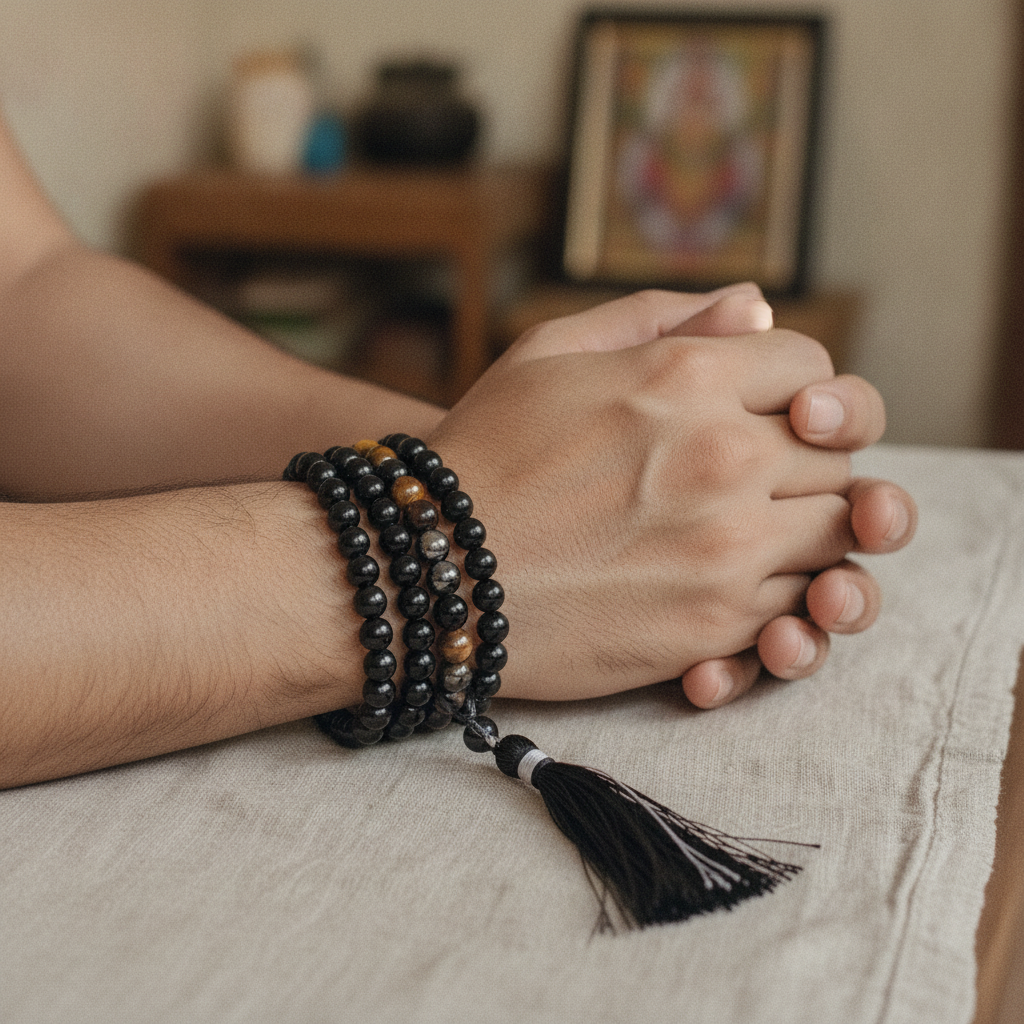 Suraksha Kavach Combo (Black Tourmaline + Triple Protection + Black Obsidian Mala)