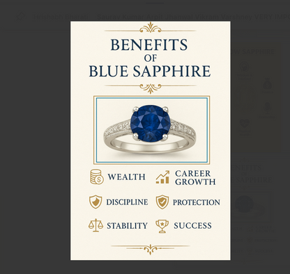 Blue Sapphire Stone (Premium)