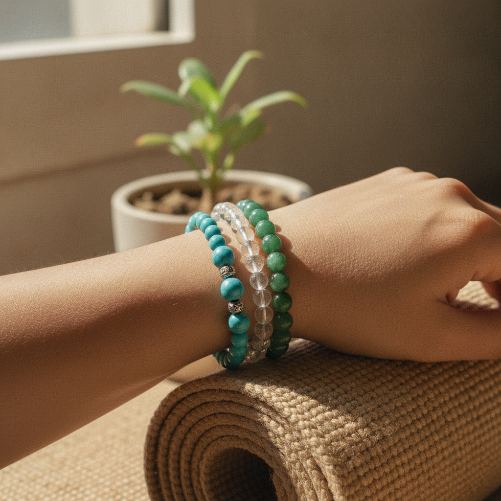 Healing Touch Trio (Turquoise + Green Aventurine + Clear Quartz)