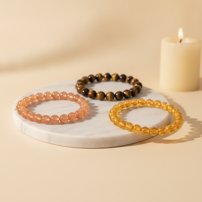 Unstoppable Trio (Sunstone + Tiger Eye + Citrine)